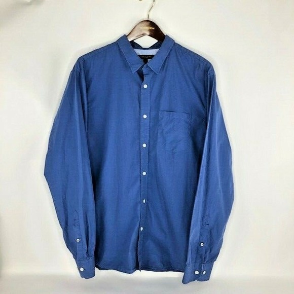 Banana Republic Other - Banana Republic mens shirt long sleeve button up tailored‎ slim fit blue size XL